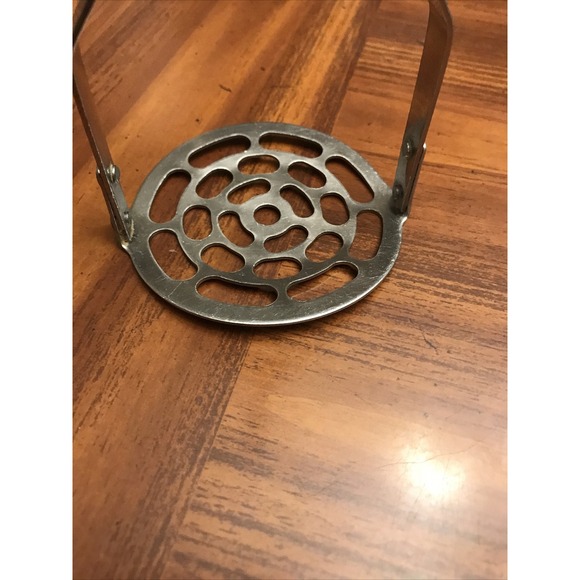 household stainless steel‎ usa masher pink Bakelite handle - Picture 4 of 5